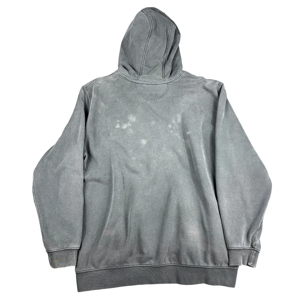 Carhartt Mens XL Loose Fit Pullover Hoodie Black Faded Vintage Workwear Gorpcore